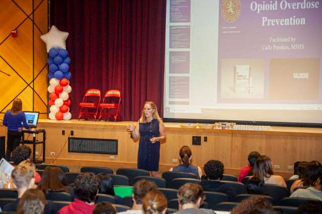Website image from Legislator Delia DeRiggi-Whitton Delia Narcan training